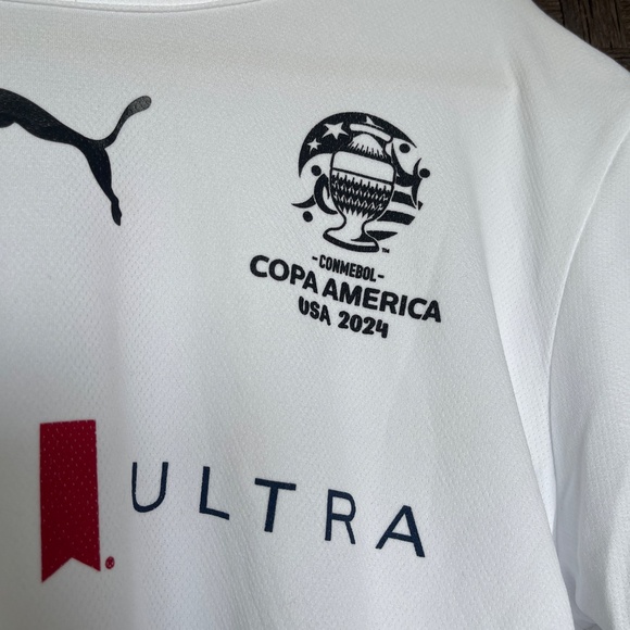 Puma Copa América USA 2024 Men’s Jersey – White/Black – Size L–NEW - Picture 4 of 9